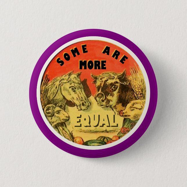 George Orwell's Animal Farm Pinback Button (Front)