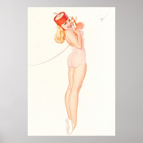 George Petty vintage pin up girl poster