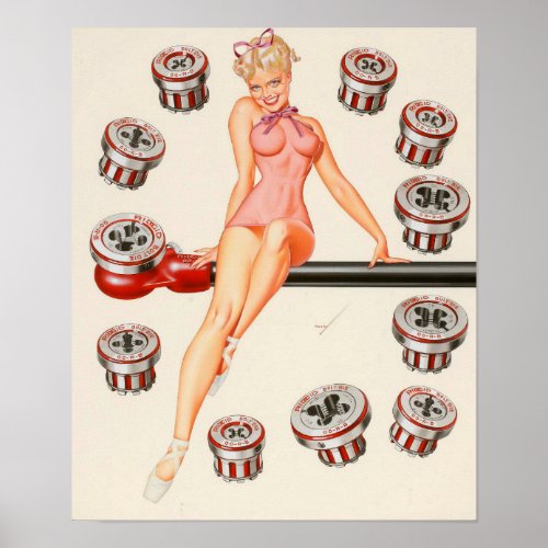 George Petty vintage pin up girl poster