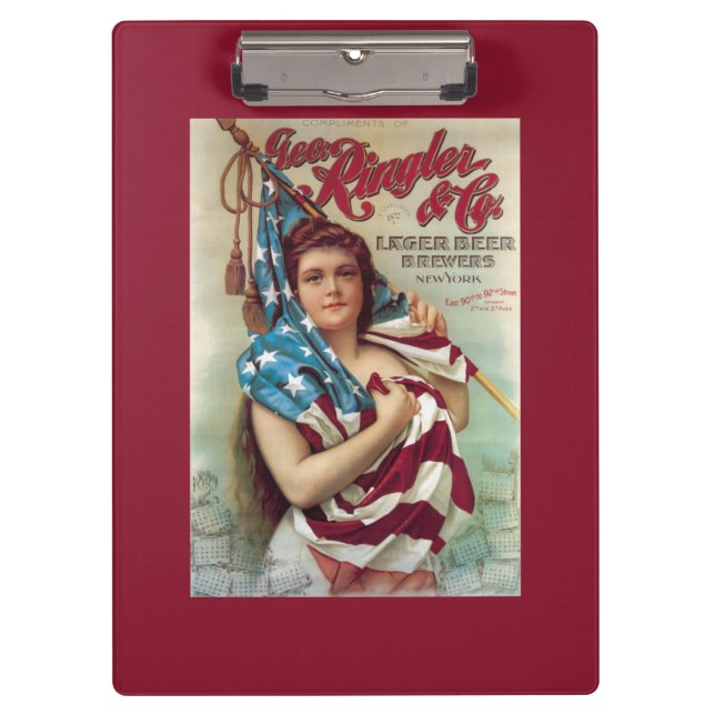 George Ringler & CO. Beer Poster Clipboard (Front)