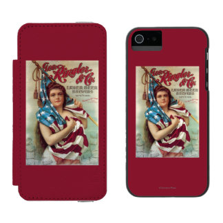 George Ringler & CO. Beer Poster iPhone SE/5/5s Wallet Case