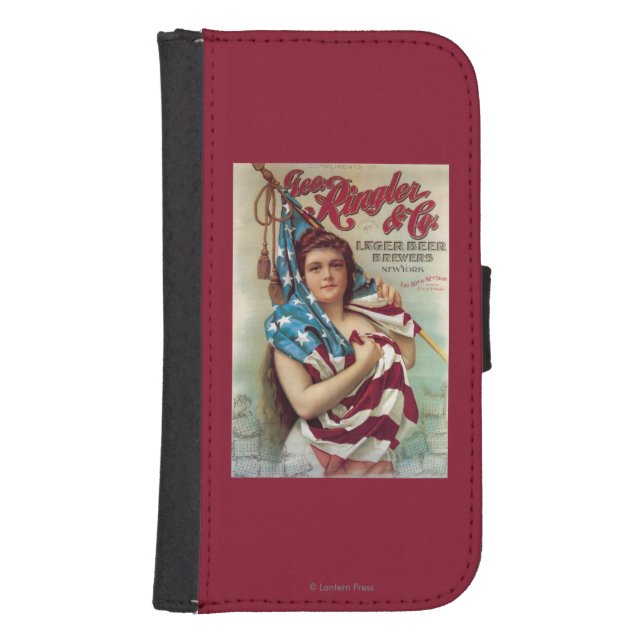 George Ringler & CO. Beer Poster Samsung Galaxy Wallet Case (Front)