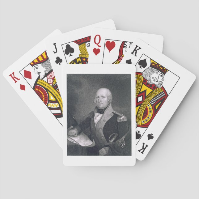 George Rogers Clark (1752-1818) engraved by Thomas Poker Cards (Back)