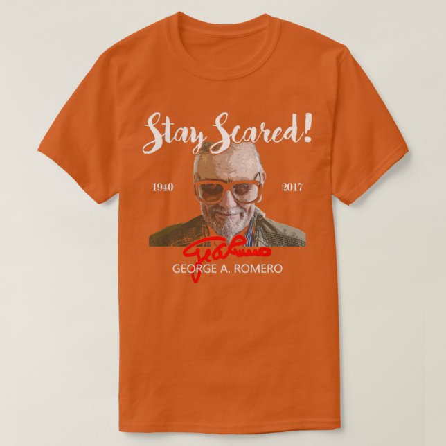 George Romero Tribute T-Shirt (Design Front)
