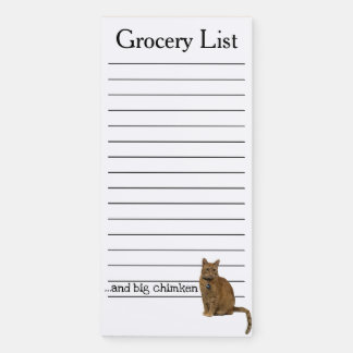 George’s Grocery List Magnetic Notepad