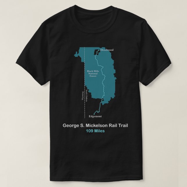 George S Mickelson Rail Trail T-Shirt (Design Front)