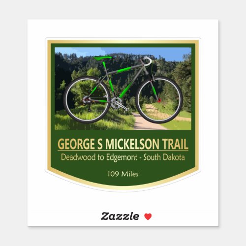 George S Mickelson Trail bike2 Sticker