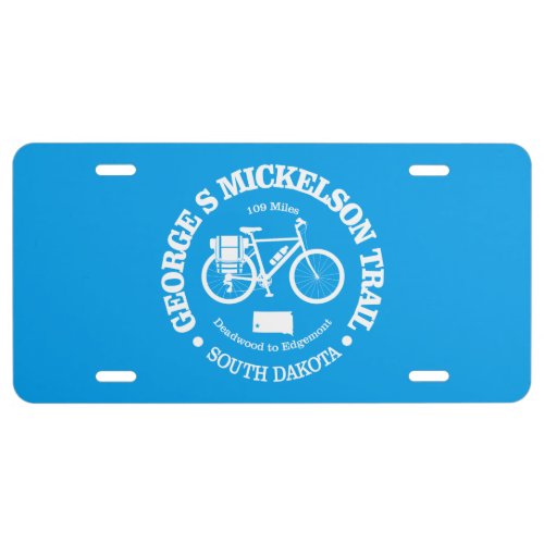 George S Mickelson Trail cycling License Plate