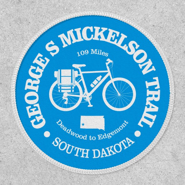 George S Mickelson Trail (cycling)  Patch (Front)