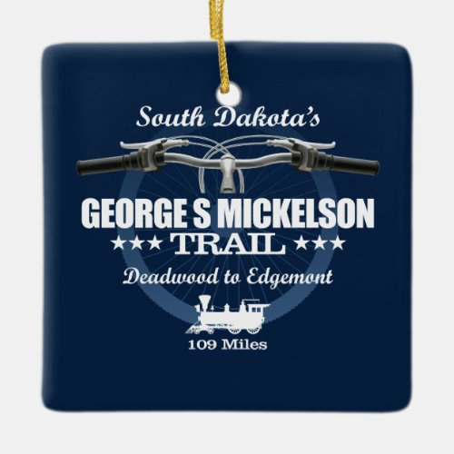 George S Mickelson Trail H2 Ceramic Ornament