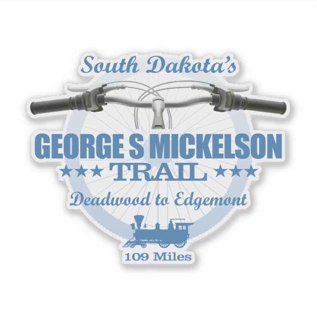 George S Mickelson Trail (H2) Sticker (Front)