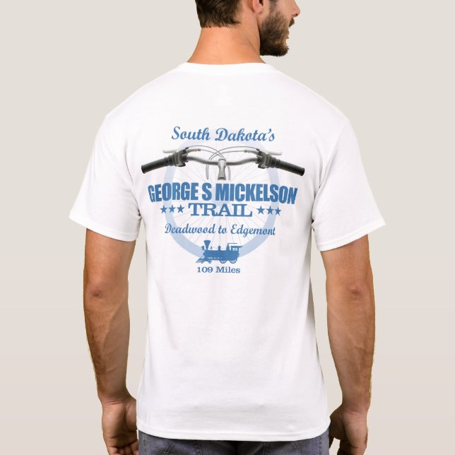 George S Mickelson Trail (H2) T-Shirt (Back)