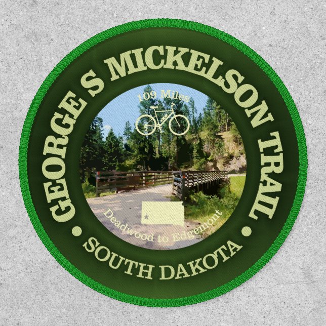 George S Mickelson Trail, South Dakota. Patch (Front)