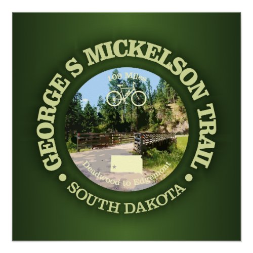 George S Mickelson Trail South Dakota Poster