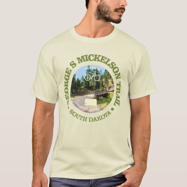 George S Mickelson Trail, South Dakota. T-Shirt (Front)
