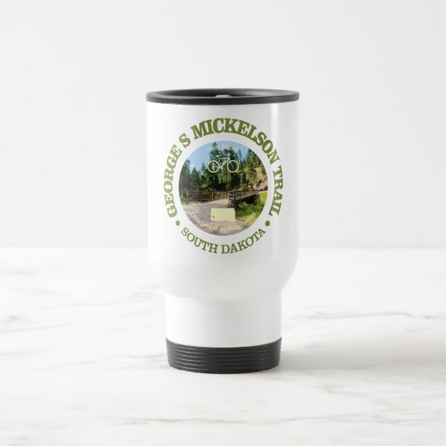George S Mickelson Trail, South Dakota. Travel Mug (Center)