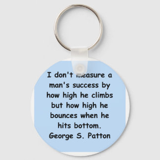 george s patton quote keychain