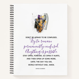 George Saunders quote Notebook