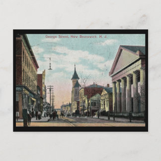 George St., New Brunswick NJ 1910 Vintage Postcard