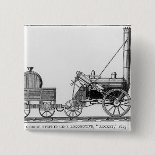 George Stephenson's Locomotive, 'Rocket', 1829 Button