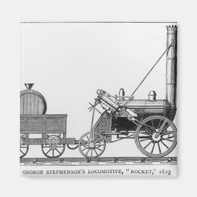 George Stephenson's Locomotive, 'Rocket', 1829 Magnet (Front)