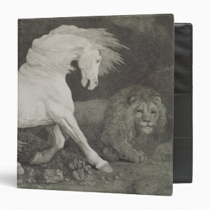 George Stubbs A Horse Affrighted by a Lion, engr Binder