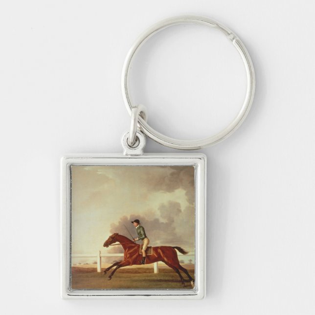 George Stubbs | Bay Malton with John Singleton Up, Keychain (Front)