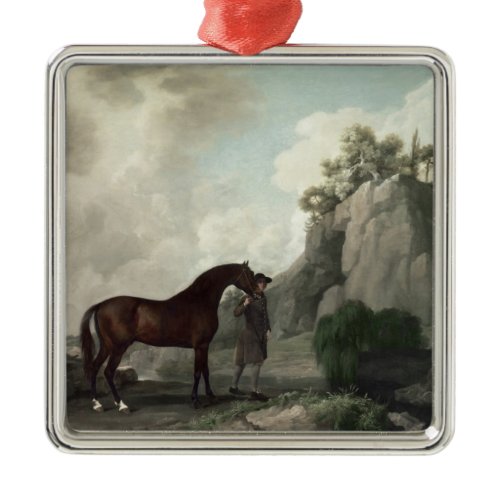George Stubbs | Cato' and Groom Metal Ornament