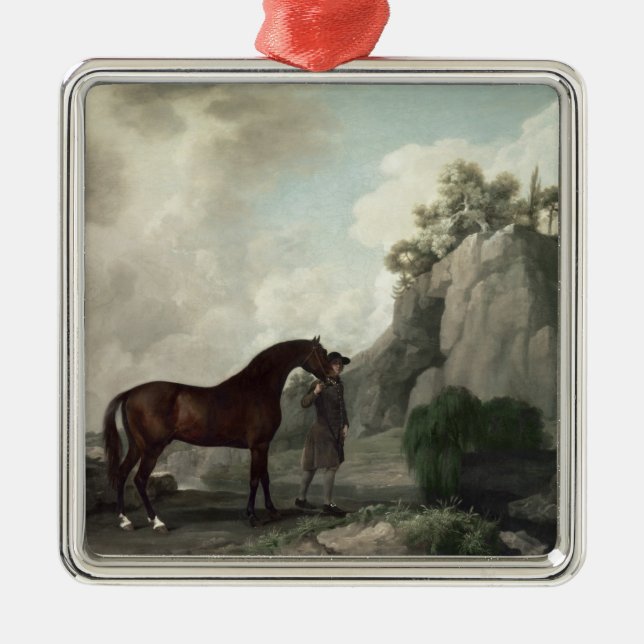 George Stubbs | Cato' and Groom Metal Ornament (Front)