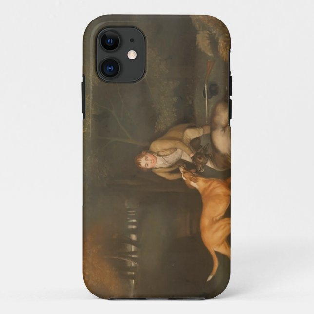 George Stubbs- Freeman With a Dying Doe and Hound Case-Mate iPhone Case (Back)