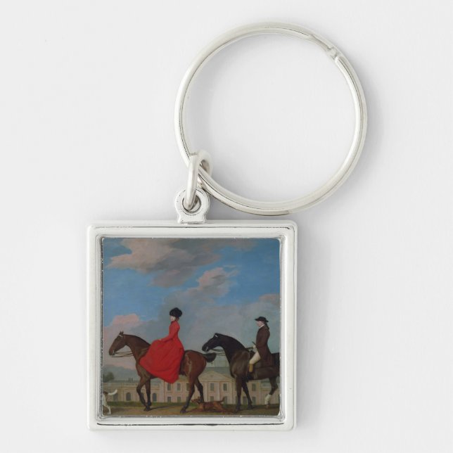 George Stubbs | John and Sophia Musters riding at  Keychain (Front)