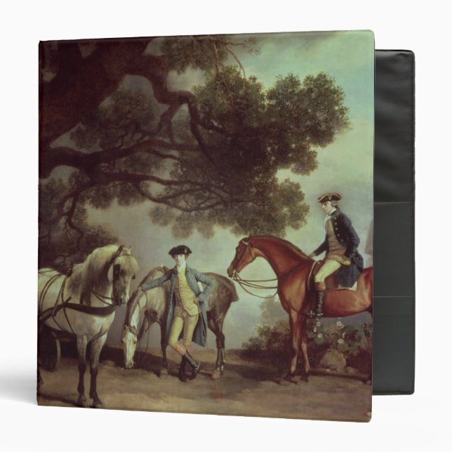 George Stubbs | Melbourne and Milbanke Families, 3 Ring Binder (Front/Inside)