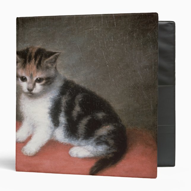 George Stubbs | Miss Ann White's Kitten, 1790 3 Ring Binder (Front/Inside)