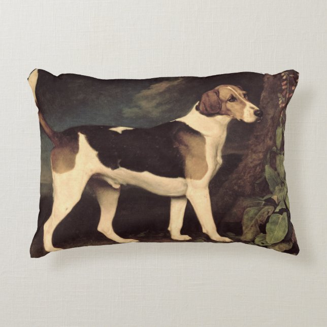 George Stubbs | Ringwood, a Brocklesby Foxhound, 1 Accent Pillow (Front)