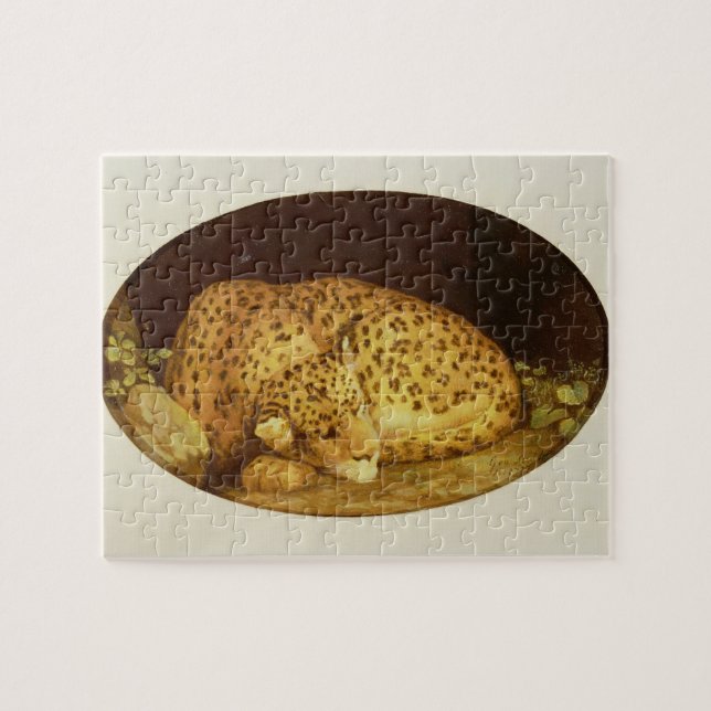 George Stubbs | Sleeping Leopard, 1777 (enamel on  Jigsaw Puzzle (Horizontal)
