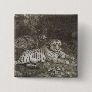George Stubbs Two Tygers, engraved by the artist Button