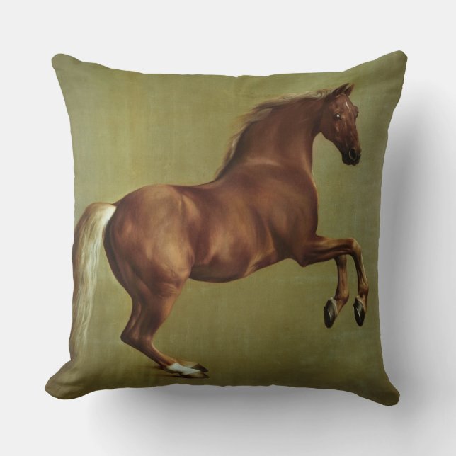 George Stubbs | Whistlejacket, 1762 Throw Pillow (Front)