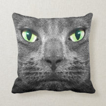 George super-real gray cat cushion
