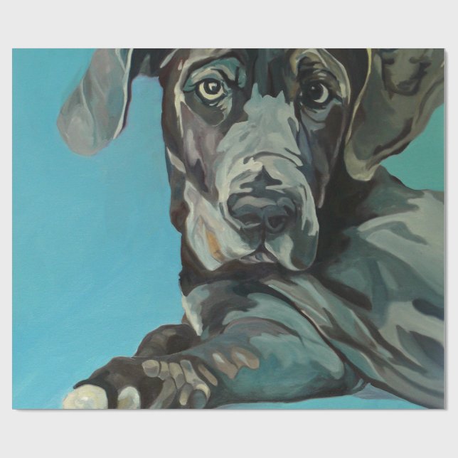 George the Great Dane Wrapping Paper (Flat)