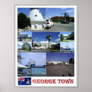 George Town - Mosaic - Cayman Islands - Poster