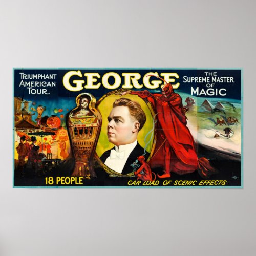 George __Triumphant American Tour Poster