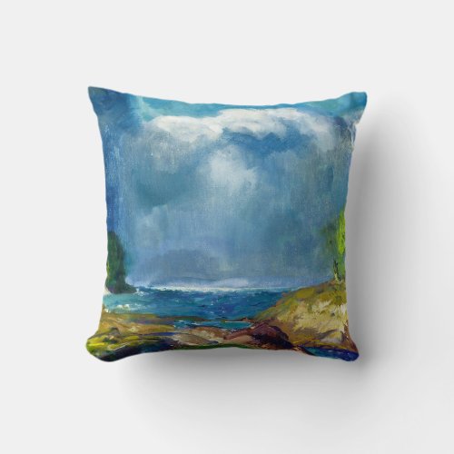 George W Bellows The Coming Storm Throw Pillow