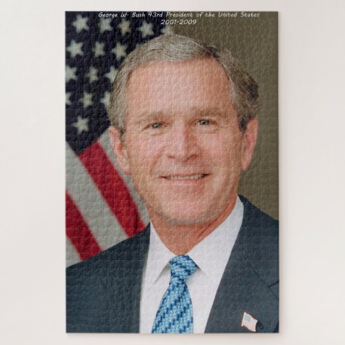 George W Bush 43rd President of the United States Jigsaw Puzzle