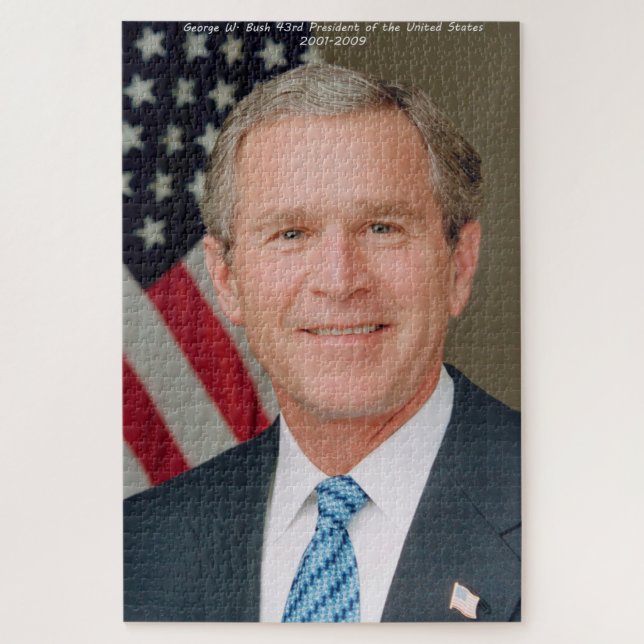 George W. Bush 43rd President of the United States Jigsaw Puzzle (Vertical)