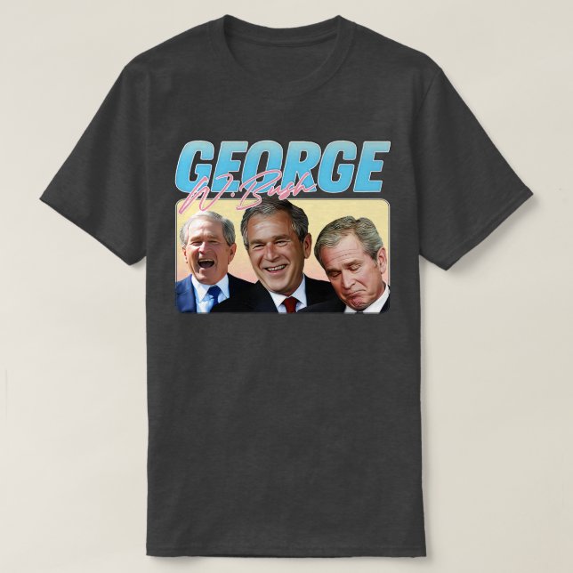 George W Bush 90s Style Aesthetic 1 T-Shirt (Design Front)