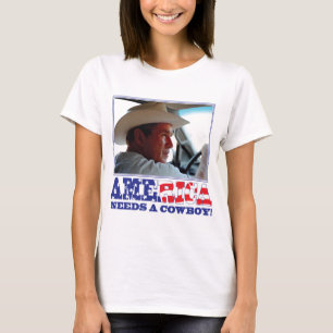 George W Bush - America Needs a Cowboy T-Shirt
