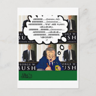 George W.  Bush Book Signing Postcard