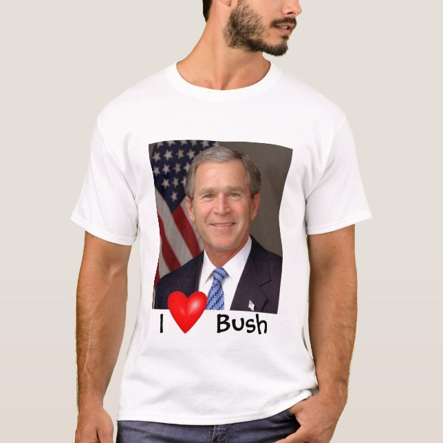George W. Bush I heart T-Shirt (Front)