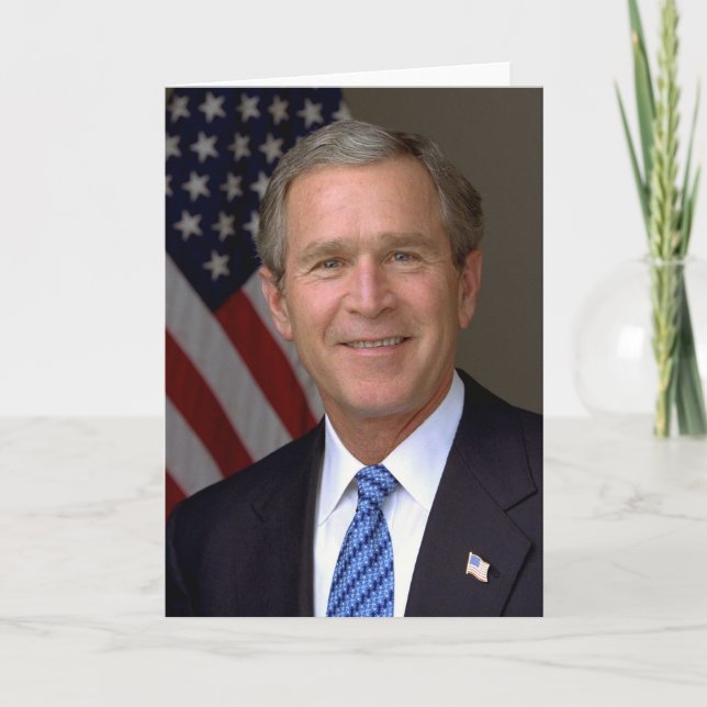 George W. Bush official portrait Card (Front)