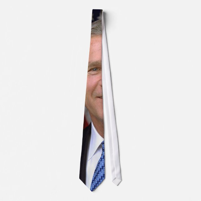 George W. Bush official portrait Neck Tie (Front)